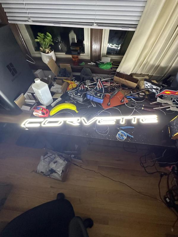 Corvette Lettering Neon sign 