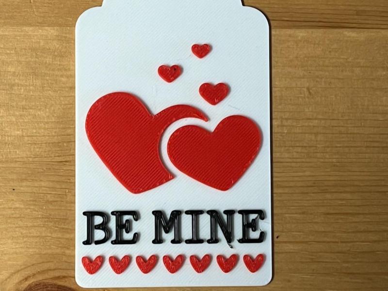 be mine gift tag