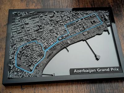 Baku City Circuit 3D Miniature