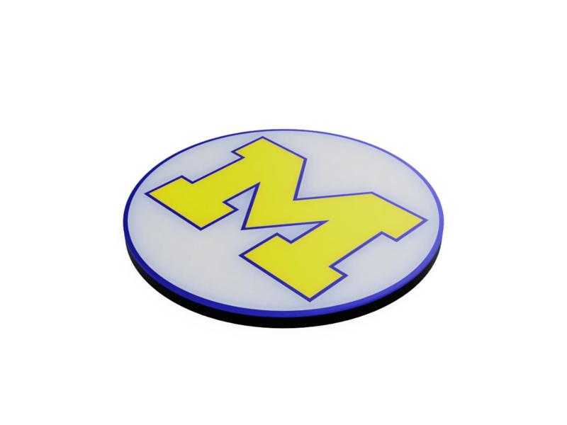 Michigan University Coaster