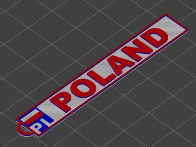 Keychain License car plate - POLAND - registration