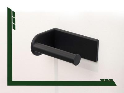 Toilet paper holder with hidden screws