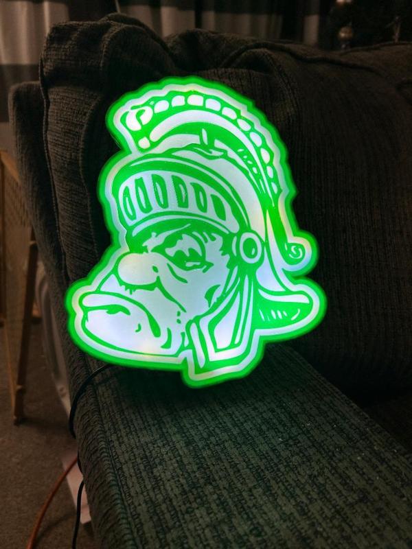 Michigan state spartans lightbox