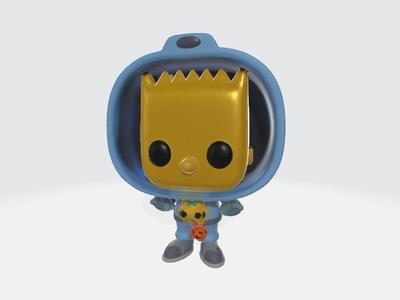 POP BART SIMPSONS halloween SPACEMAN 1026
