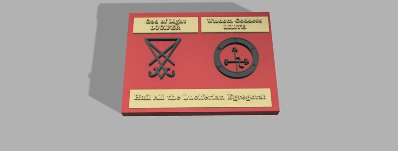 Frame with Sigils of Lucifer and Lilith