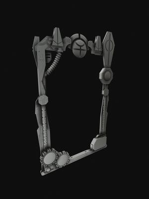 Necro forged warp gate card frame