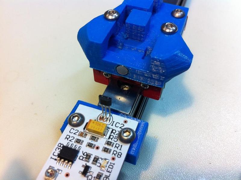 Kossel Mini - Endstop and Carriage for Hall-O Sensor