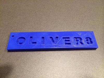 Oliver Nameplate
