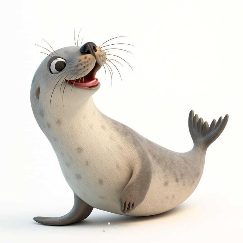 Happy Cartoon Seal – 3D Printable STL ModelHappy Cartoon Seal – 3D Printable STL Model