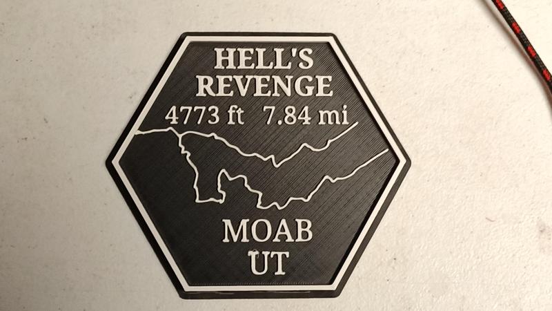 Maverick's Trail Badge Hexagon Hell's Revenge Moab Utah