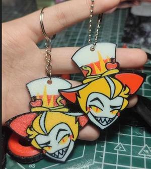 LUCIFER KEYCHAIN or PIN | AMS or Multicolored Printers