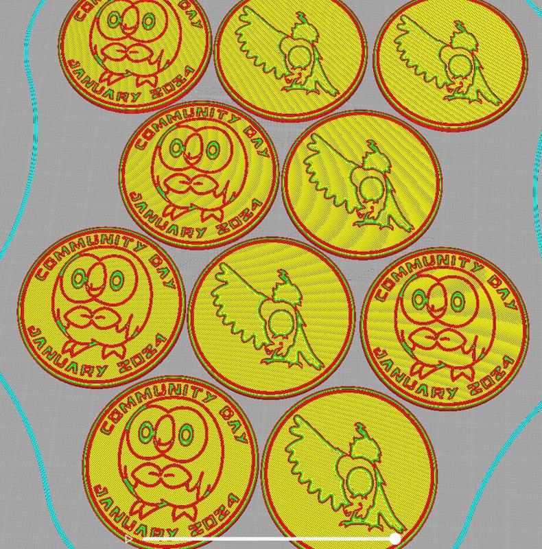 Pokemon Go Community Day #80 coin - Rowlet