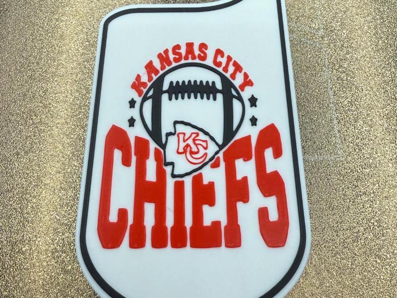 KANSAS CITY CHIEFS FOOTBALL DOOR HANGER