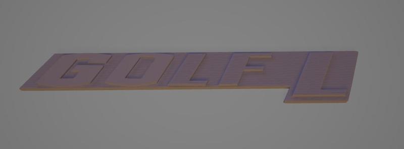 EMBLEM GOLF L VW VOLKSWAGEN VAG