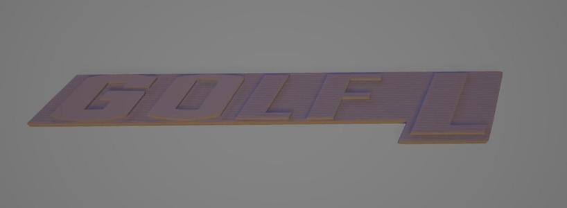 EMBLEM GOLF L VW VOLKSWAGEN VAG