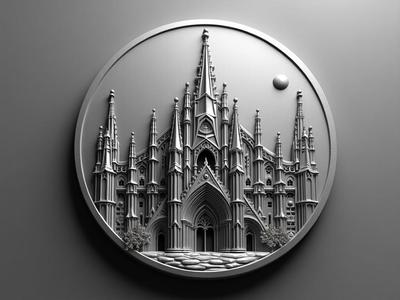 Tartaria Tartarian Archectecture coin token wall art