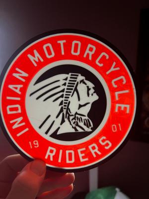 Indian Motorcycle Lightbox Sign ( Indian Head )