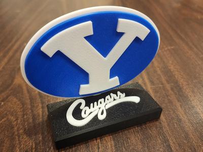 BYU Cougars Small Desk Display