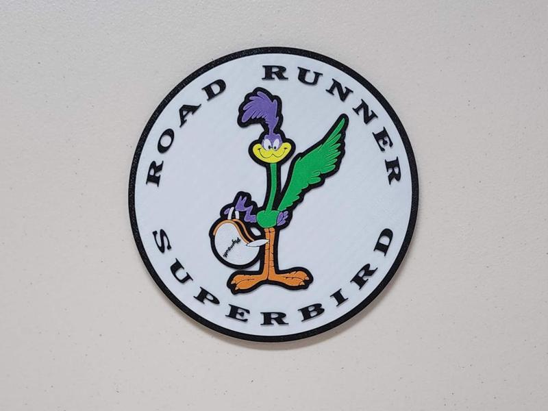 Superbird "Road Runner" Emblem Wall Display