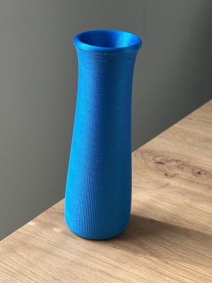 Minimalist Decorative Vase – Wavy Design with Dotted Surface