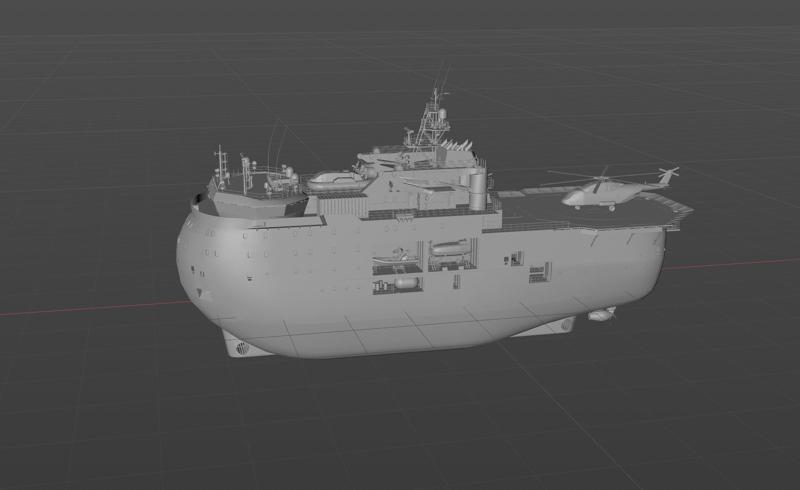 Digital model of Russia's "Arctic" ice-resistant self-propelled platform