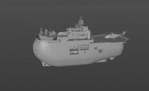 Digital model of Russia's "Arctic" ice-resistant self-propelled platform