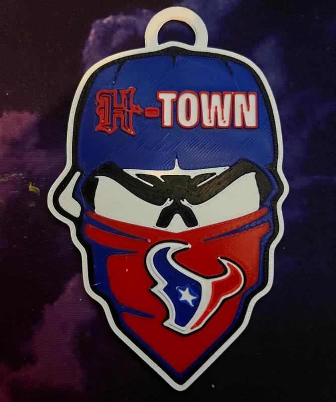 Houston Texans H-TOWN Skull Chain