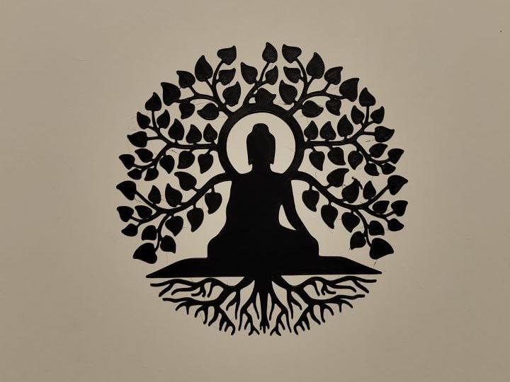 yoga tree of life wall art