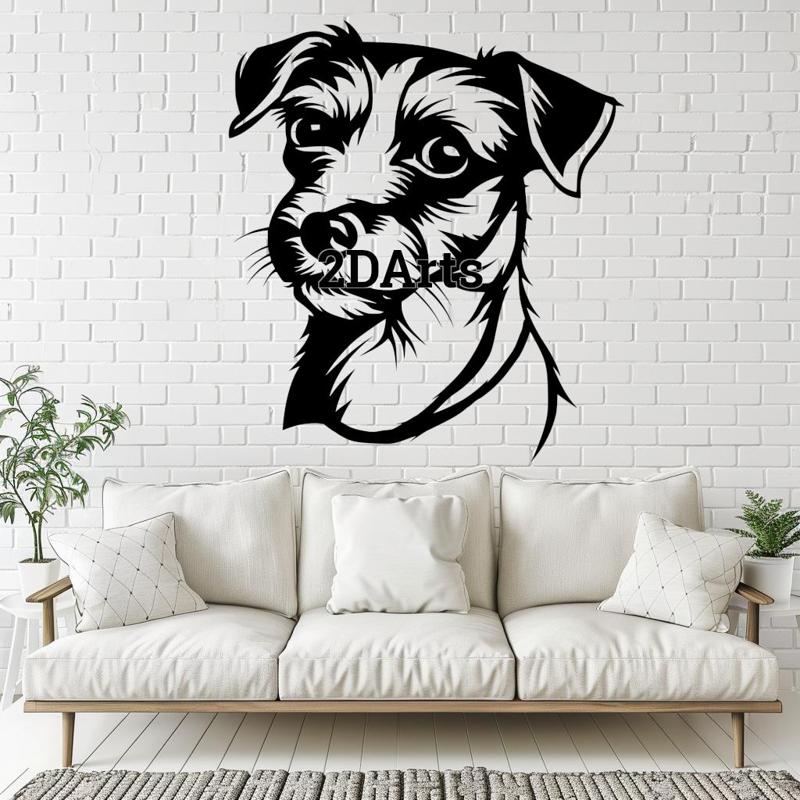 Jack Russell Terrier 2D Wall Art/Window Art - Digital STL & SVG File for 3D Printing or Laser Cutting