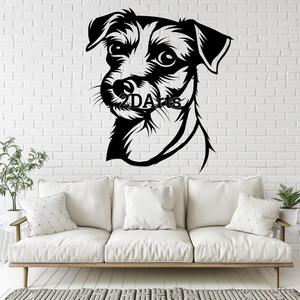 Jack Russell Terrier 2D Wall Art/Window Art - Digital STL & SVG File for 3D Printing or Laser Cutting