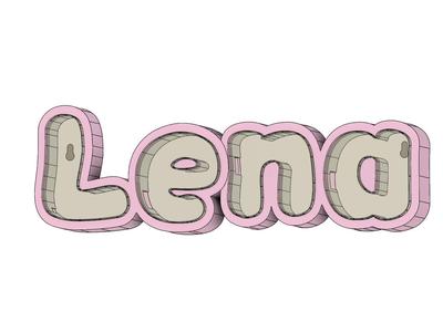 LED Name Lamp Lena