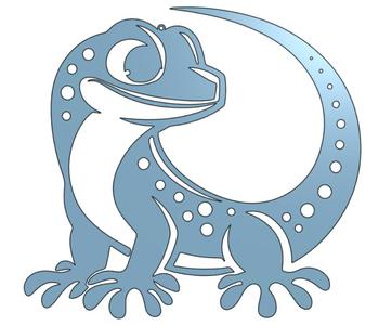 Gecko Wall Hanging / Gecko Wandbehang
