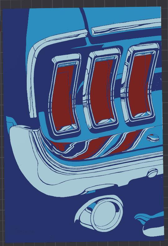 Ford Mustang '69 Wallart