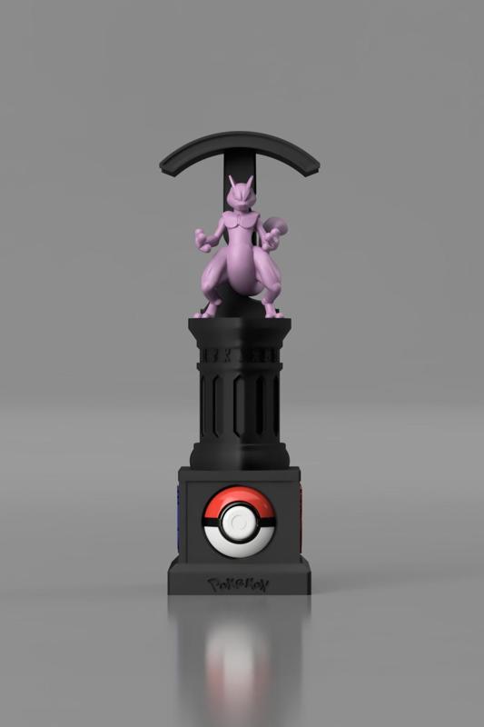 Headphone stand 3D model for 3D printing inspired by anime Pokemon 3D print model