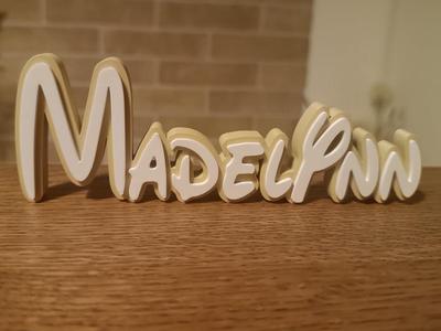 Disney Name Sign Madelynn Kid Room Wall Decor Tag 
