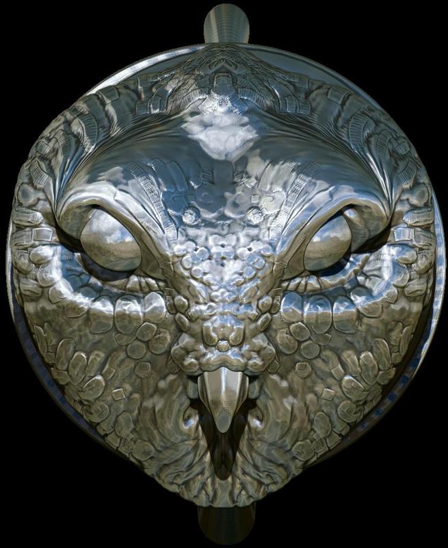 MOLOK-OWL GODDESS RING