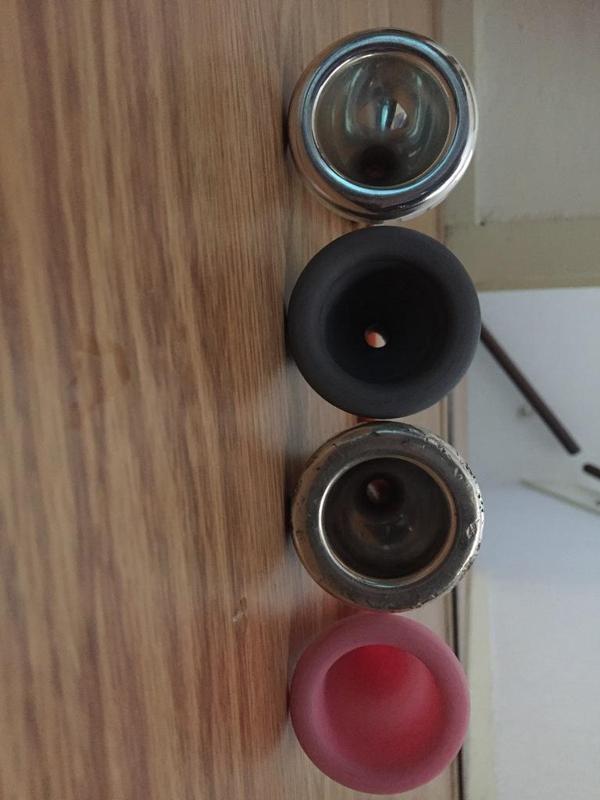 Two tuba mouthpieces