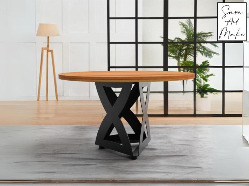 Table Leg files - "Hourglass" - DXF / svg / step / Manufacturing plan / Solidworks / OBJ - Cnc Laser, Plasma Cut - Design 2D, 3D - Furniture