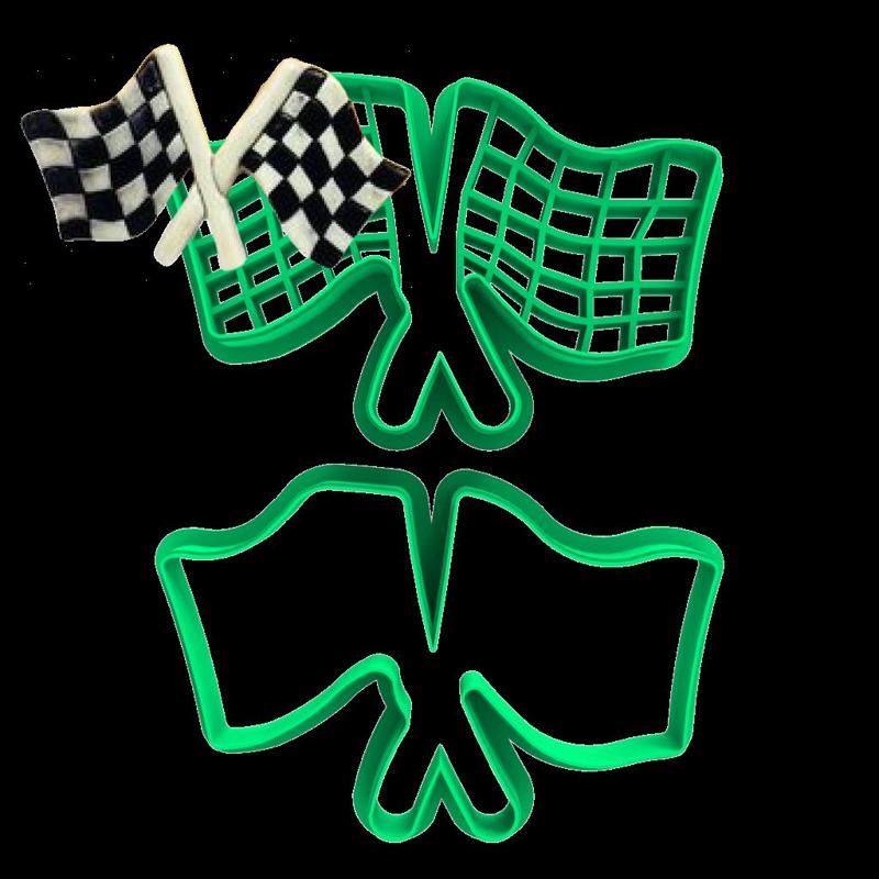 FLAGS CUTTER - CARS - 4cm