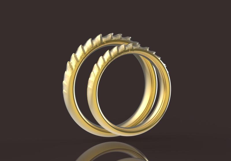 Daenerys Targaryen comfort wedding rings