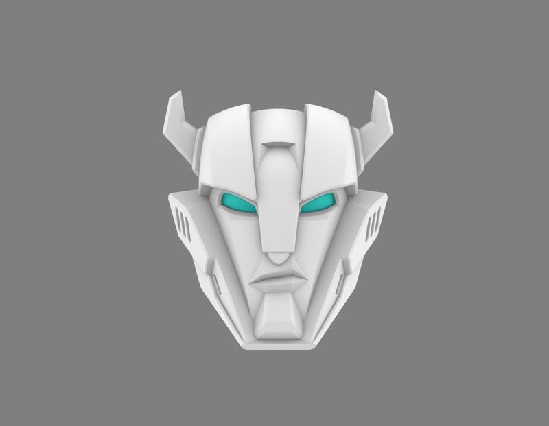 "Rock Shooter" head for WFC deluxe Cliffjumper