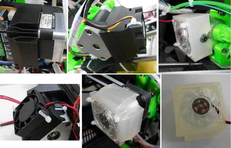 Nema17 coolers - fan duct set
