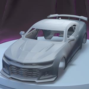 CHEVROLET CAMARO ZL1 2020  (1/24) PRINTABLE CAR BODY
