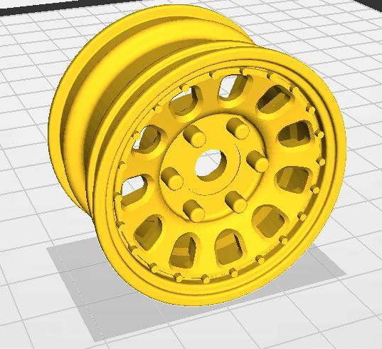 1.7 "D" hole wheels