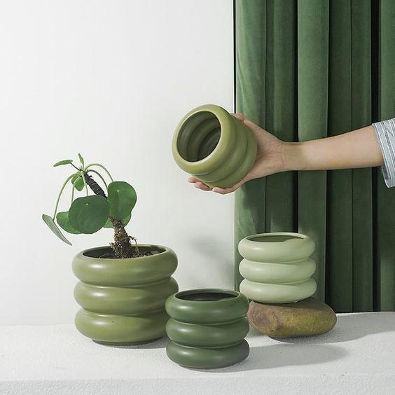 #7 Modern Stacked Design Vase - 3D Model Ideal for Interior Decoration