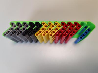 Lego Technic Liftarm 32140 organizer (small L) - 13x7