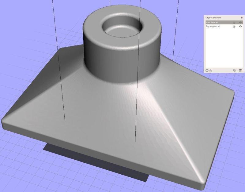 Proposal about the main plate (cleaning, parralelism)