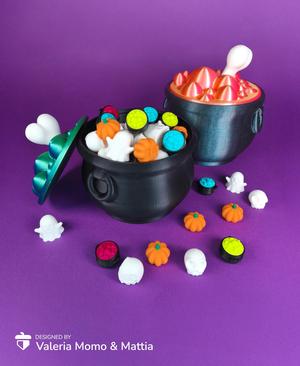  The Halloween Cauldron Container  - Print In Parts / No Support Required 