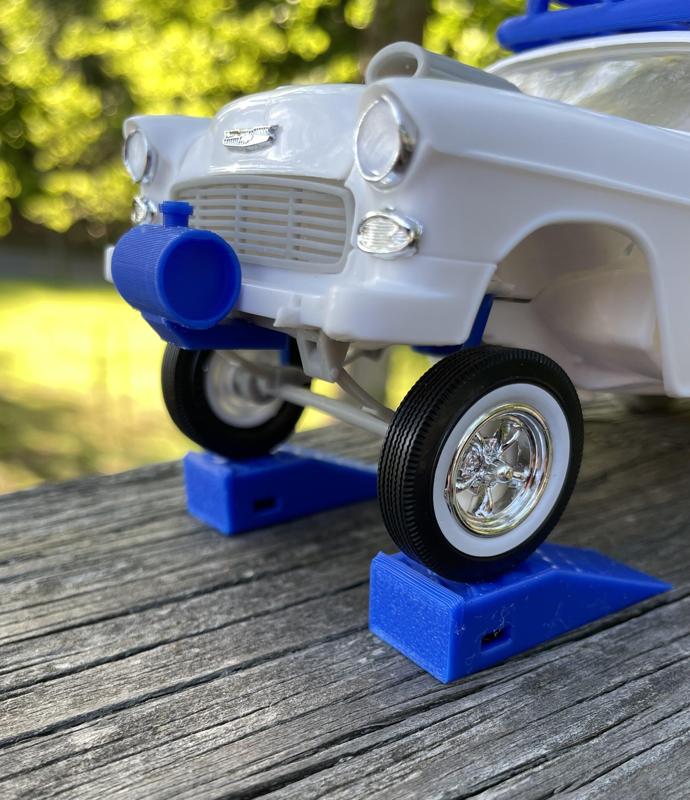 2 Grills AMT 55 Chevrolet Bel Air Front Grill Insert Replacement Model Car Parts 1-25