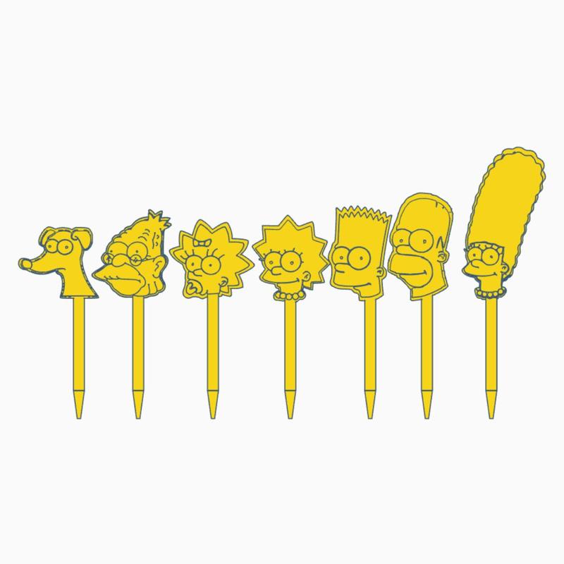 The Simpsons Snack Forks Set